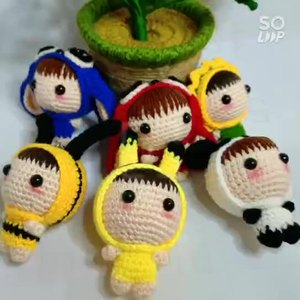 Hecho a mano de punto Adorable regalo de Pascua Crochet juguete hecho a mano Crochet <span class=keywords><strong>Doll</strong></span> - Product Image 4