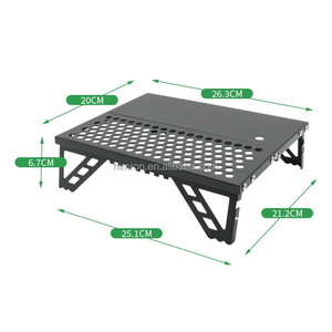 Table pliante compacte noire pour le <span class=keywords><strong>camping</strong></span>, table de voyage légère en alliage d'aluminium - Product Image 5
