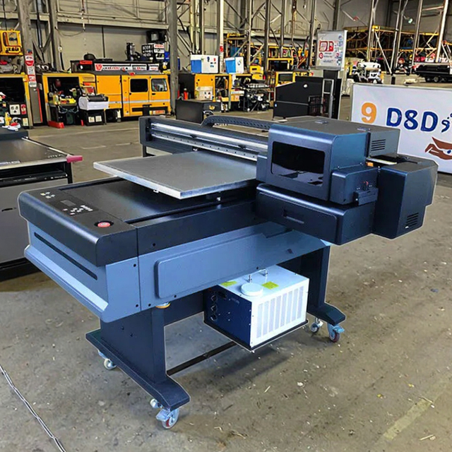 DTF Flatbed Printer 6090 UV with Suction Platform and 6 Color System for Acrylic Metal Glass Plastic