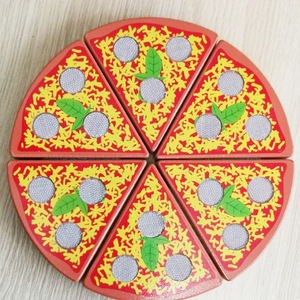 Juguete de Comida para Cortar para Niños, Juego de Pizza de Madera para Cocina, Accesorios de Juguete Educativos, Regalos de Cumpleaños - Product Image 2