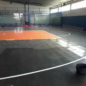 Portátil de fútbol de interior suelos de fútbol sala se canchas de baloncesto para la venta