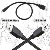 Câble de charge et de données USB 2.0 long, USB 2.0 Type A vers Mini USB Mini-B 5 broches