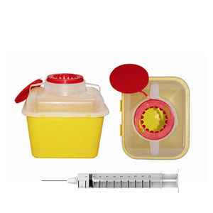 Conteneur de déchets médicaux de 2 gallons avec certificat CE pour l'élimination des objets tranchants, boîte de sécurité médicale pour seringues et aiguilles - Product Image 6
