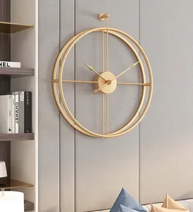 Élégante horloge murale design en métal Artisanat de qualité supérieure Technologie à quartz précise pour la décoration murale de la maison et l'utilisation professionnelle du bureau - Product Image 5