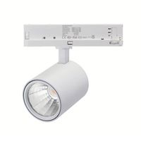 Lámpara LED Inteligente de 30W, Regulable, de Alta Eficiencia, para Riel, Galería, Iluminación Empotrada, 4000K, COB, 4 Cables, Cuerpo de Aluminio