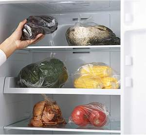 Bolsas de Polietileno Transparente Desechables a Prueba de Fugas para Almacenamiento de Alimentos, Verduras, Pan, Frutas, Carne, Fáciles de Rasgar - Product Image 3