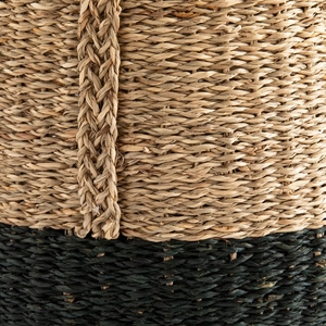 Panier de rangement en jonc de mer tressé à la main, couleur naturelle, avec couvercle, écologique, multifonctionnel, taille personnalisée, export direct du Vietnam - Product Image 5