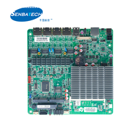 Carte mère pare-feu industrielle Pfsense sans ventilateur, 4 ports LAN, J1900, DDR3L, 2 ports COM, 6 ports USB, SIM, PS2, Mini PCIe, Bypass 12V, vente en gros