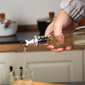 Gloway 500ml -20 ~ 150 bec verseur de doigt de température récipient de stockage de Sauce de soja de vinaigre bouteille distributrice d'huile d'<span class=keywords><strong>olive</strong></span> en verre de cuisine - Product Image 2