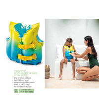 Gilet de sauvetage gonflable pour enfants Intex Safety Tropical Buddies, gilet de natation flottant pour enfants