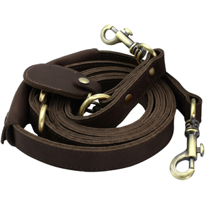 High Quality Soft Adjustable Luxury Leather Lace <b>Dog</b> <b>Leash</b> and Collar Set Eco-Friendly for Medium Large <b>Dogs</b> - Product Image 1