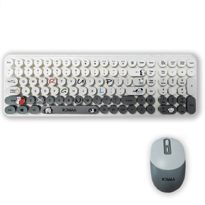 JOMAA Wireless <b>Keyboard</b> Mouse Set Silent English Full Size <b>keyboard</b> and mouse combo for Home Office <b>USB</b> Connection - Product Image 1