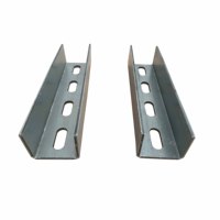 Galvanisation en acier au carbone Pv montage de panneau connecteur droit Rail solaire épissure accessoires pour montage solaire