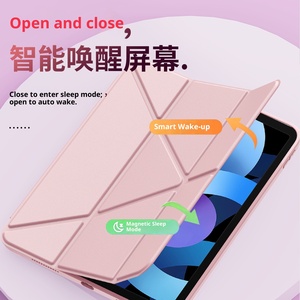 Étui de protection pour <span class=keywords><strong>iPad</strong></span> 11 avec emplacement pour stylet, pliable en Y, 10,2 pouces, anti-pliage, <span class=keywords><strong>coque</strong></span> en acrylique 9e génération - Product Image 5