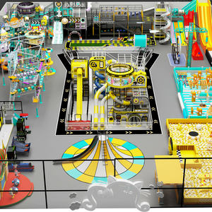 โซลูชันการเล่นในร่มสำหรับเด็กสวนสนุกเชิงพาณิชย์แบบกำหนดเองได้สไลด์ขนาดใหญ่อุปกรณ์สนามเด็กเล่นสำหรับงานหนัก - Product Image 5