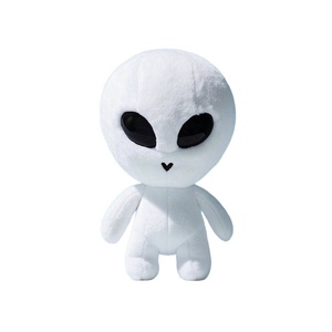 Diseño caliente lindo verde <span class=keywords><strong>Alien</strong></span> muñeco de peluche poliéster Animal relleno juguete PP algodón bordado técnica regalos de cumpleaños perfectos para - Product Image 1