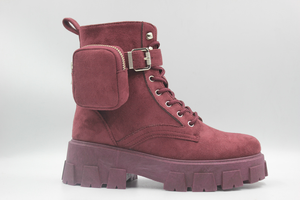 รองเท้าบูทสั้นสำหรับผู้หญิงรองเท้าแฟชั่นขายดีบูทผ้าเดนิมมีซิปพื้นรองเท้าหนาสำหรับผู้หญิง - Product Image 4