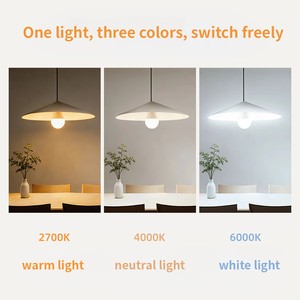 A19 หลอดไฟ LED E26 AC110~120V อุณหภูมิสีสามสี ไม่หรี่แสงได้ โคมไฟพีซี+ ถ้วยโคมไฟอลูมิเนียมเคลือบพลาสติก Ra80 ประหยัดพลังงาน - Product Image 4