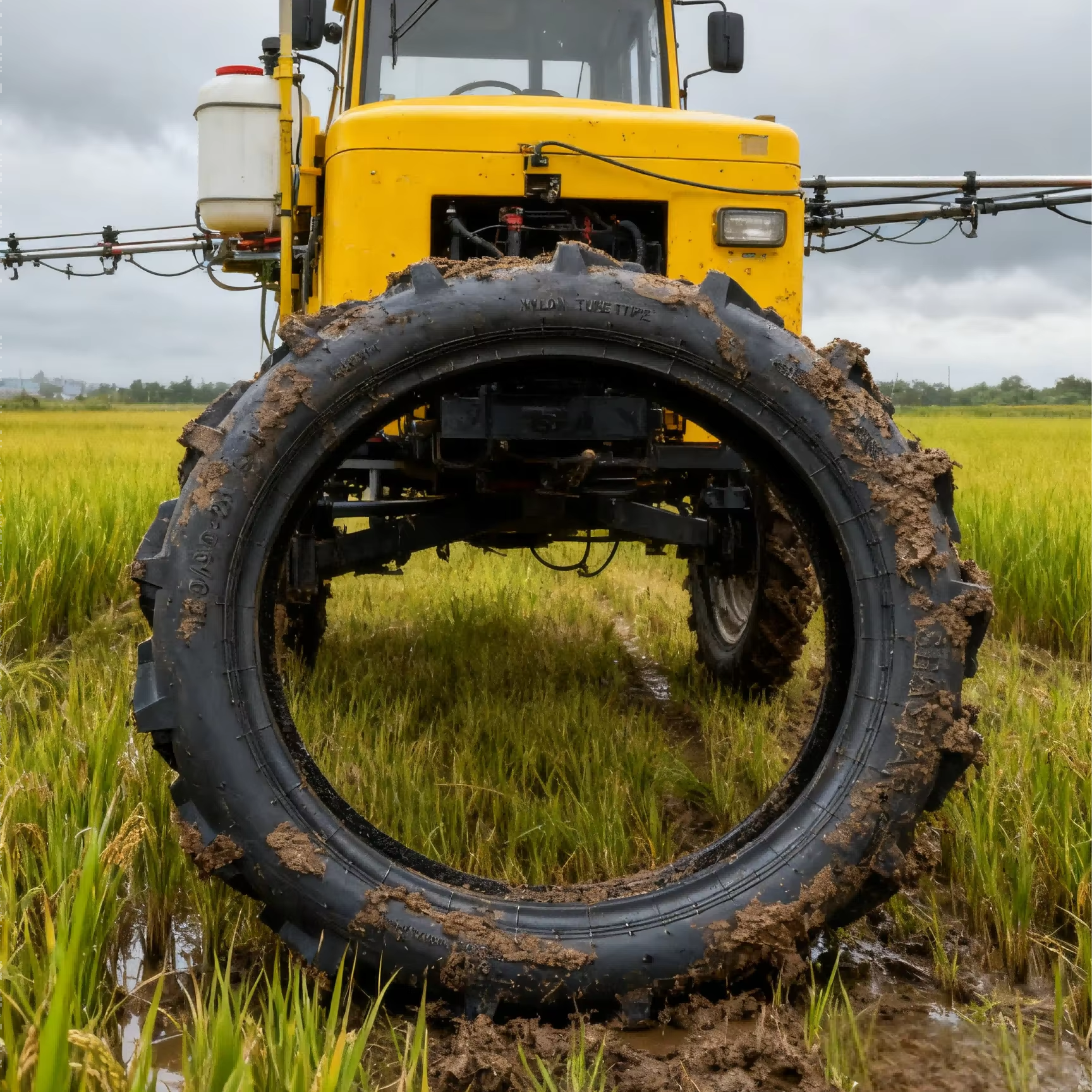TOPOWER AGR Tyre Agricultural Parts Pneumatic Boom Sprayer Rice Transplanter Tyres 120/90-26 Wholesale