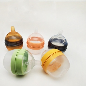 OEM/ODM BPA-Free Silicone biberon nuovo nato collo largo bottiglia di latte a flusso lento capezzolo cartone animato vicino <span class=keywords><strong>allattamento</strong></span> al seno - Product Image 4