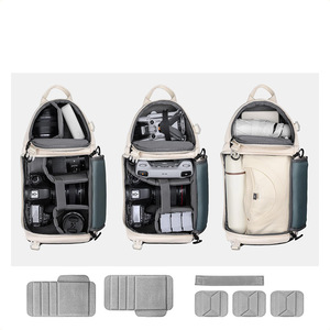 <span class=keywords><strong>Sac</strong></span> à <span class=keywords><strong>bandoulière</strong></span> en cuir pour appareil photo reflex numérique <span class=keywords><strong>avec</strong></span> fermeture éclair, idéal pour la photographie non-réfléchissante - Product Image 3