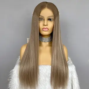 Babylon Original Perruque Européenne Cheveux Balayage Highlight Double Drawn Lace Top Perruque Juive Casher Perruques Vierge Brute Remy Cheveux