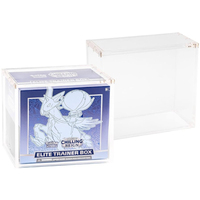 Boîte de rangement pour cartes Pokémon TCG en plexiglas, boîte de présentation personnalisée, étui en acrylique