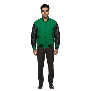 Factory Custom Design Baseball Jacket Long Sleeves Unisex Sport Wear men Varsity Jacket <b>Top</b> Selling High Quality Jackets - Product Image 1