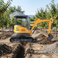 Excavatrice hydraulique d'occasion pour déchets de dépon, sur chenilles, pour sites de gestion des déchets et opérations lourdes, machine d'occasion
