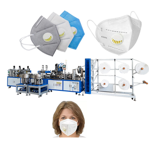 Machine de <span class=keywords><strong>fabrication</strong></span> de masques chirurgicaux N95 protecteurs automatiques jetables KN95 FFP2 pliables avec valve - Product Image 1