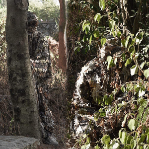 Traje de Camuflaje Ligero con Hojas 3D para Caza, Uniforme de Fatiga con Diseño de Hojas, Sudadera con Capucha para Ocultarse en la Selva - Product Image 2