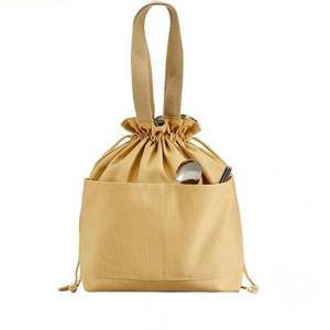 Insulated <b>Lunch</b> Tote Pouch Reusable Small Cute <b>Lunch</b> <b>Bag</b> with Drawstring Suitable for Girls <b>Women</b> - Product Image 1