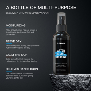 Aiooce Après-<span class=keywords><strong>rasage</strong></span> Cologne apaise les rougeurs et les irritations, hydrate la peau, les bosses, gel à raser pour hommes, après-<span class=keywords><strong>rasage</strong></span> Cologne en spray - Product Image 5