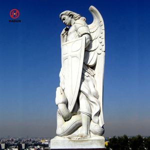 Arcángel de mármol blanco de la estatua de San Miguel para la <span class=keywords><strong>Iglesia</strong></span> - Product Image 6