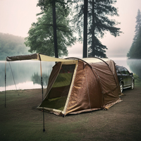 Tente gonflable à coque dure pour cabine de peinture gonflable portable personnalisée Wind Valley pour toit de voiture pour usage extérieur