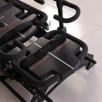 Zeus Shield Équipement de Pilates Reformer multifonctionnel et réglable pour entraînement de base, pour femmes, usage commercial, en alliage d'aluminium, avec coffret en bois