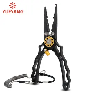 Yueyang Nhôm Hợp Kim Ánh Sáng Lure Grip Kìm Cắt Kéo Kìm Kìm Cắt Dây Snap Vòng Kìm Đa Mục Đích Kìm Câu Cá