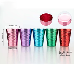 แก้วอลูมิเนียมเปลี่ยนสีได้ รักษ์โลก ปรับแต่งได้ สำหรับเครื่องดื่มเย็น เบียร์ ดีไซน์มินิมอล เหมาะสำหรับกิจกรรมกลางแจ้ง ขายดี - Product Image 2