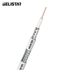 GELISTAR clear Rg6 Cables coaxiales para cámara Cctv <span class=keywords><strong>Cable</strong></span> coaxial Tv <span class=keywords><strong>Cable</strong></span> Antena <span class=keywords><strong>de</strong></span> satélite 100 yardas - Product Image 4