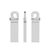 Kişiselleştirilmiş Dikdörtgen Altın Metal USB 2.0 Flash Bellek 8GB-128GB