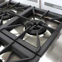 Cuisinière à gaz multifonctionnelle commerciale Offres Spéciales en acier inoxydable Cuisinière industrielle autoportante à 4 brûleurs Cuisinière industrielle de qualité alimentaire