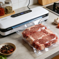 Sacs sous vide transparents pour l'emballage alimentaire, le stockage des céréales et la maturation à sec de la viande, sachets sous vide pour les fabricants de produits alimentaires