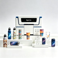 Imprimante UV rotative numérique pour tasses, machine à jet d'encre UV LED pour l'impression sur gobelets en acier inoxydable