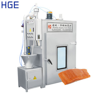 เตาอบรมควั<span class=keywords><strong>น</strong></span>ปลาแซลมอ<span class=keywords><strong>น</strong></span>และไส้กรอกไฟฟ้าอัตโนมัติ เครื่องรมควั<span class=keywords><strong>น</strong></span>ปลา ไก่ อบแห้ง ปรุงอาหาร ขนาด 100 กก. - Product Image 1