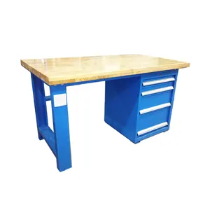 Toy Wooden Workbench with Drawers Dental Laboratory Workbench for Warehouse Stainless Steel Metal Chinese School Furniture
