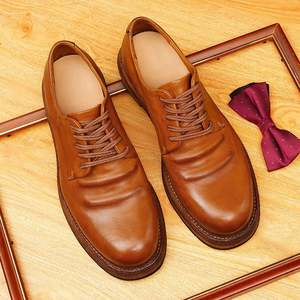 Chaussures Oxford de luxe pour hommes en cuir véritable, élégantes, respirantes, légères, antidérapantes, pour mariage, décontractées ou de bureau - Product Image 5
