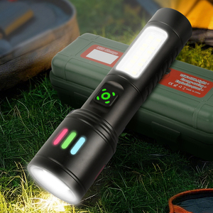 <span class=keywords><strong>Linterna</strong></span> LED de aluminio resistente al agua con Zoom de enfoque ajustable 5 modos que incluyen luz de advertencia <span class=keywords><strong>SOS</strong></span> para acampar al aire libre - Product Image 2