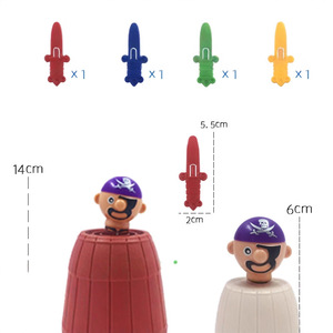Jouet baril pirate 14 cm en plastique, jeu de farces pour enfants, cadeau amusant et éducatif - Product Image 3