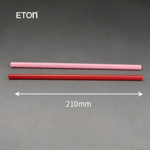 Pajitas de plástico desechables al por mayor de 210 mm en forma de corazón rosa para bebidas, ideales para San Valentín, bodas, fiestas y batidos. - Product Image 2