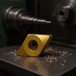 Inserto de Torneado Fervi con Forma de Diamante de 55 Grados con Orificio para Mecanizado de Metales - Product Image 3